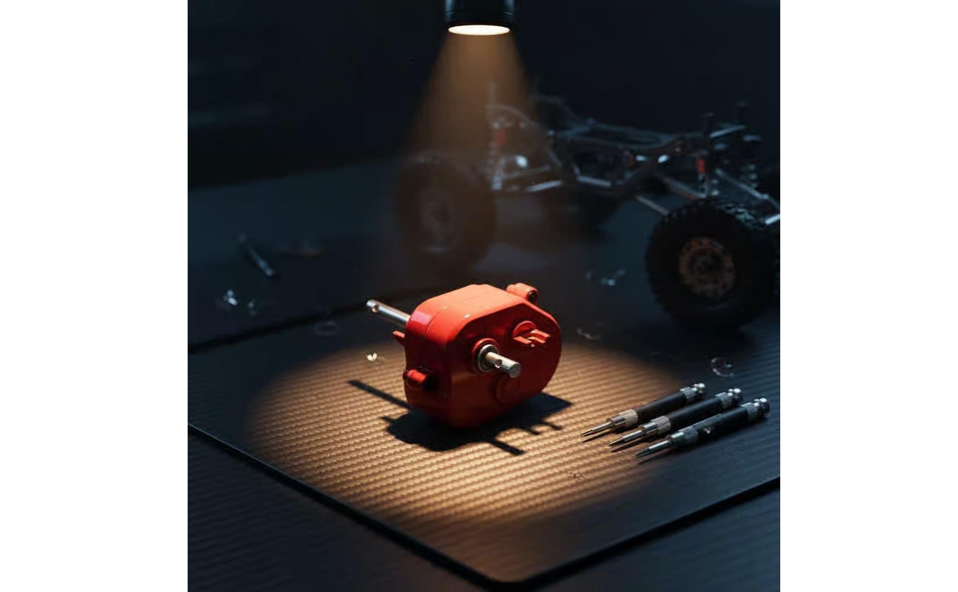 Drive Shaft Gearbox Kit Driveshaft Included RC Car Gearbox Set Upgraded