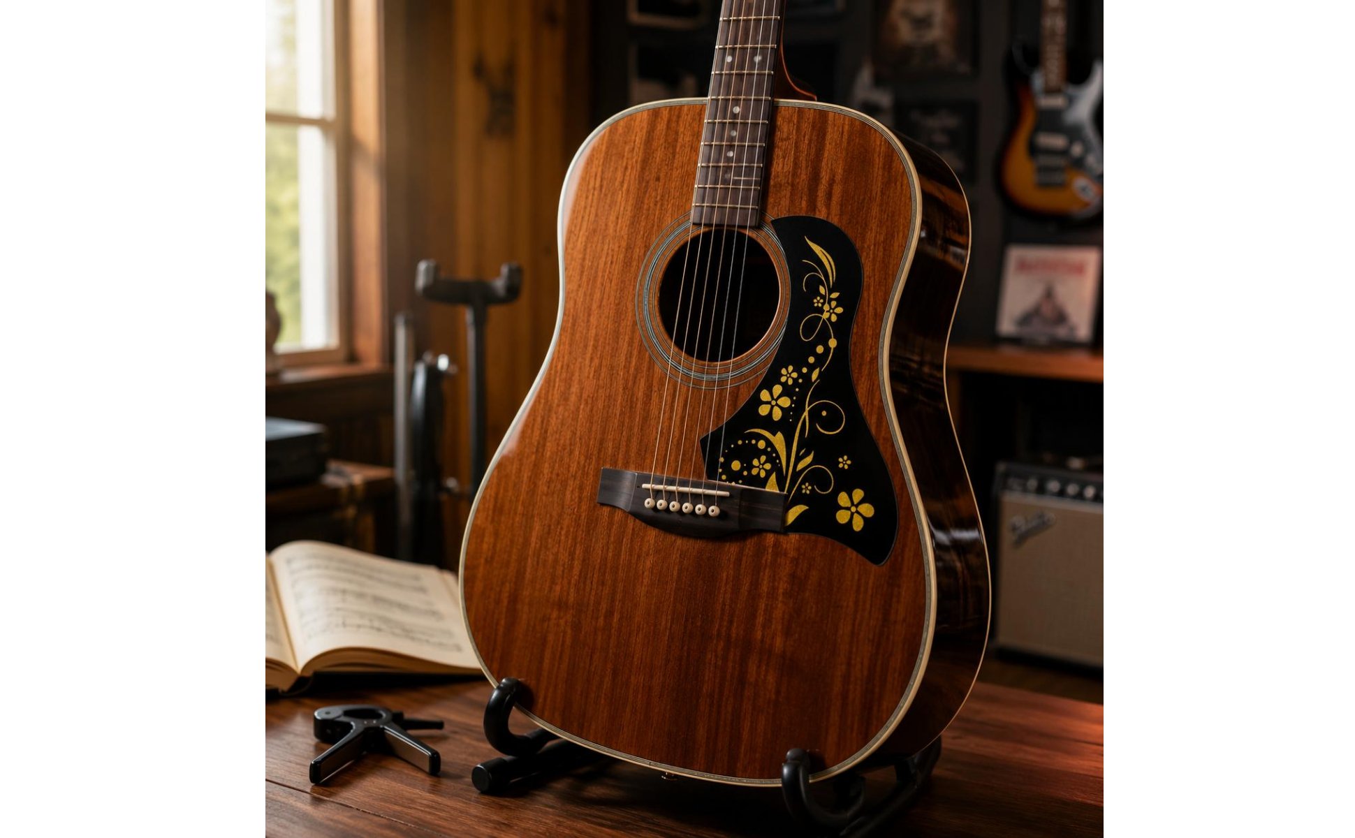10 Stück selbstklebendes Gitarren-Pickguard Kratzschützend Gitarren-Pickguard