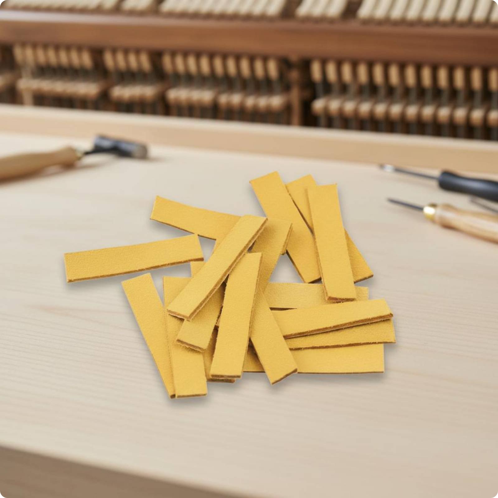 90 Pieces Piano Action Suede Repair Part Instrument Hardware