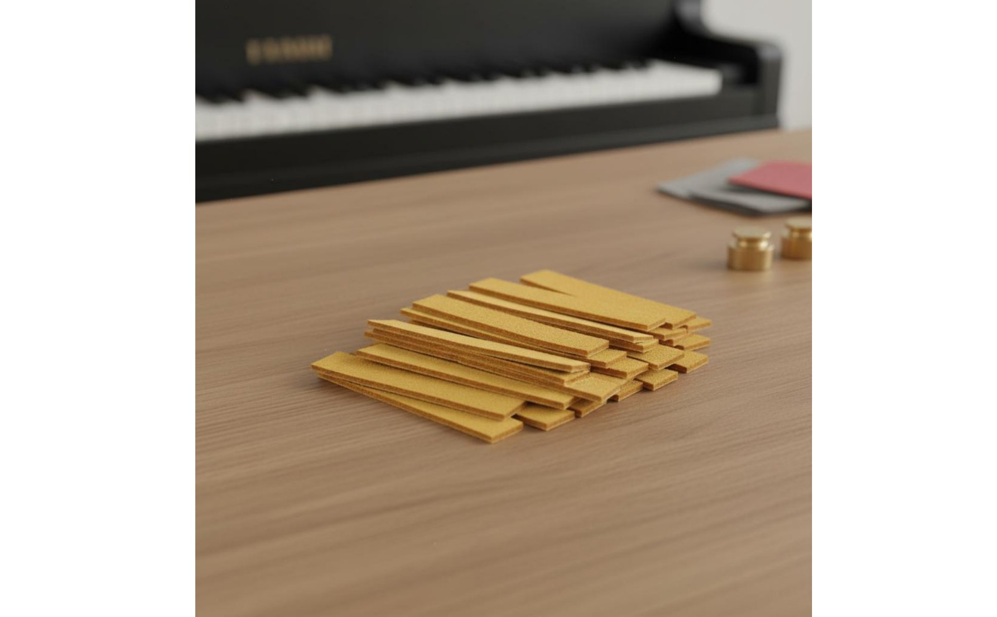90 Pieces Piano Action Suede Repair Part Piano Suede Strip