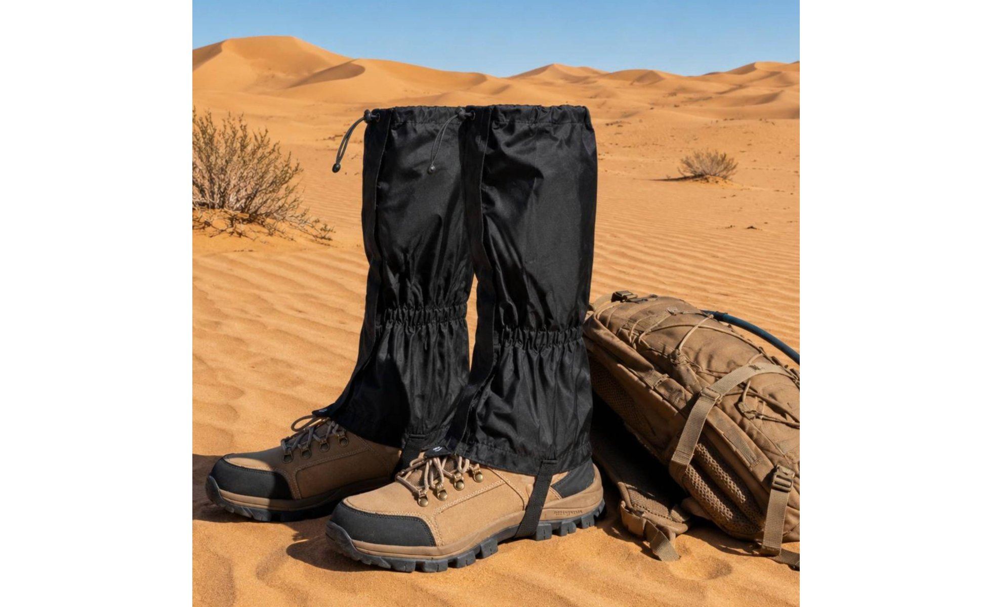 Winter Gaiters Zip Fastener Closure Dryland Gaiters Hook and Loop Strap