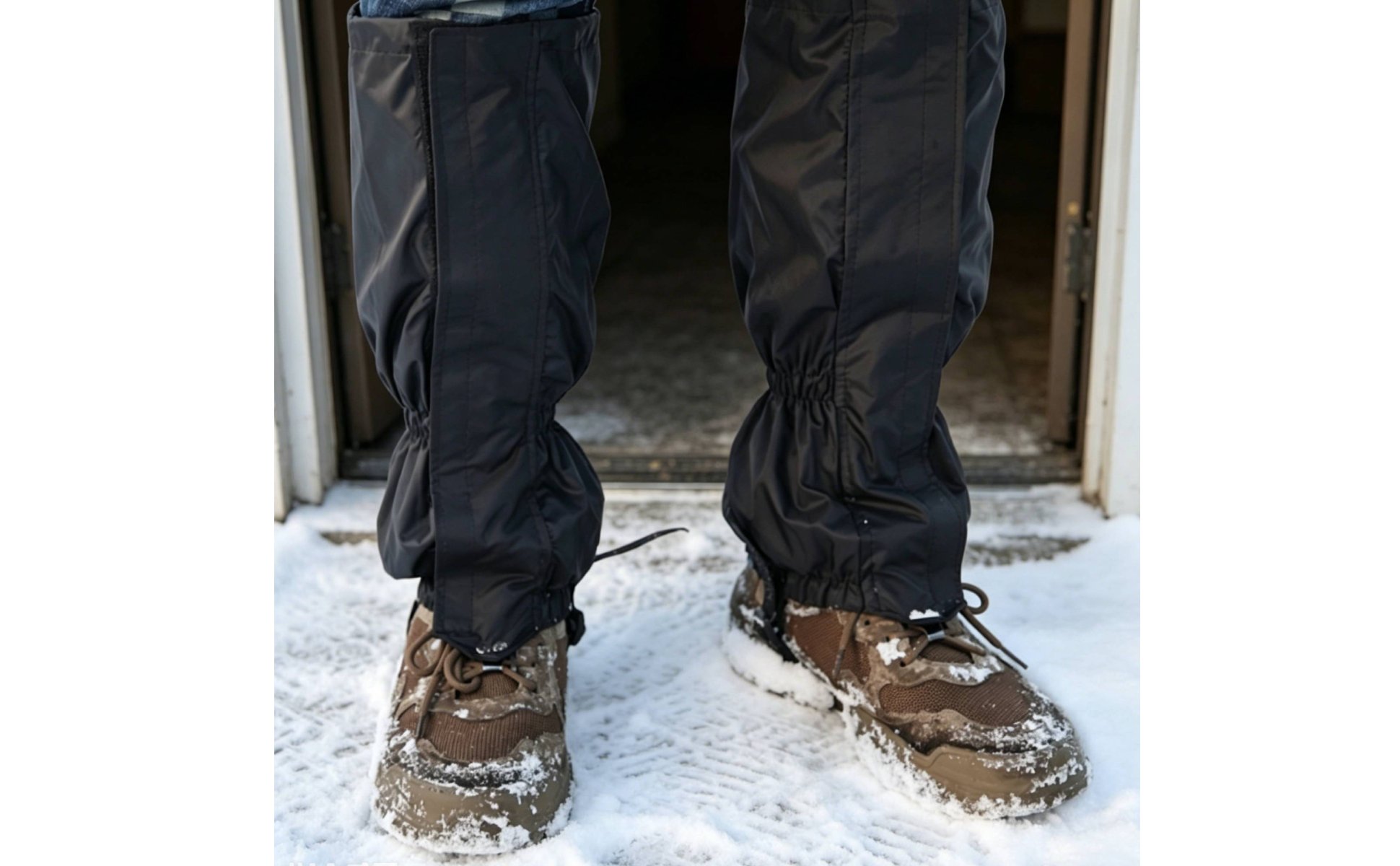 Winter Gaiters Zip Fastener Closure Dryland Gaiters Hook and Loop Strap