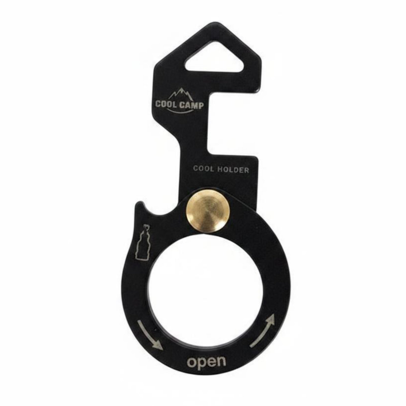 Bottle Opener Carabiner Lightweight Bottle Opener Keychain Portable Key Loop Carabiner for Travel