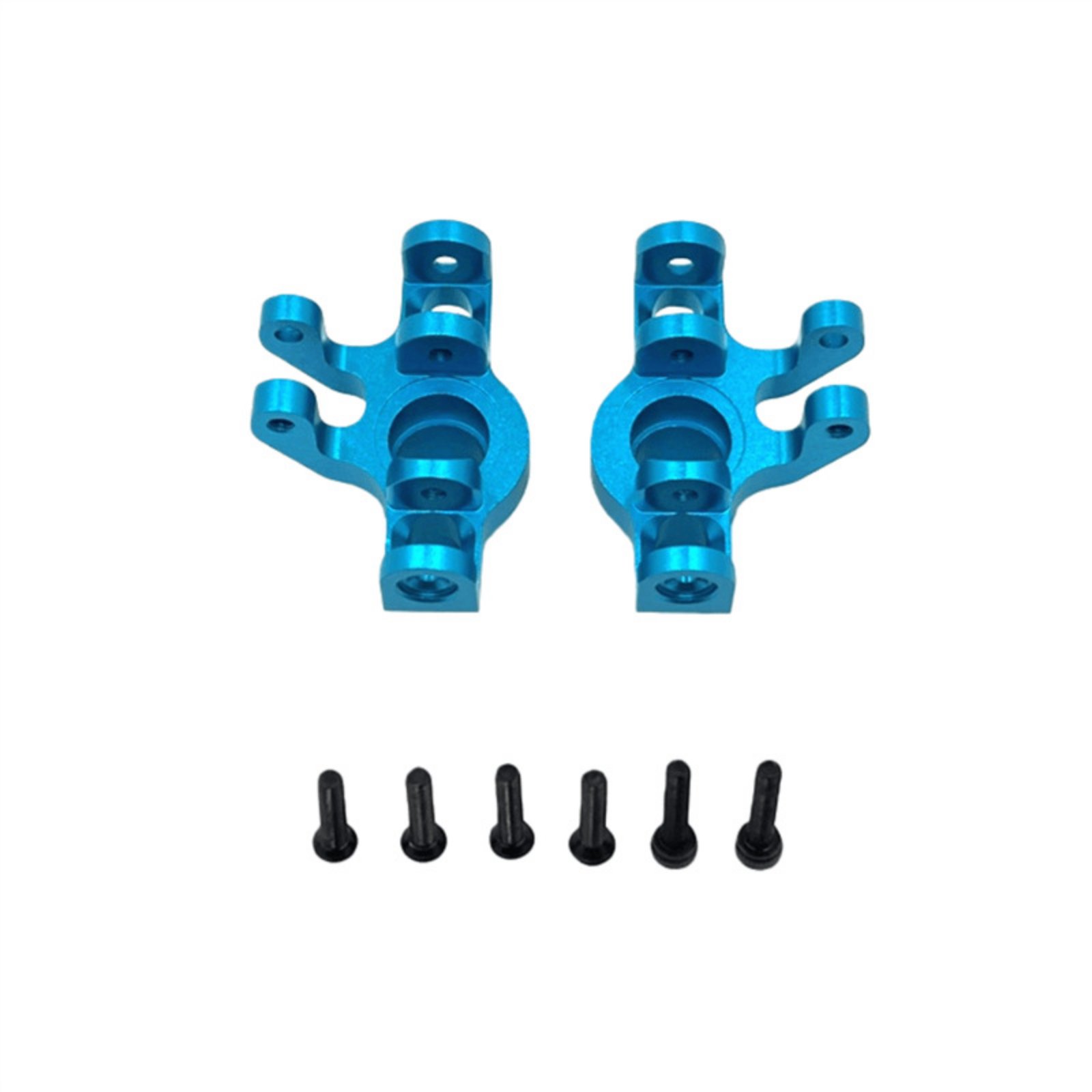 2 Pieces Aluminum Steering Cup Anodized Finish Front Steering Joint Sandblasted Texture RC Front Hub Carrier for Repair, Rough Terrain