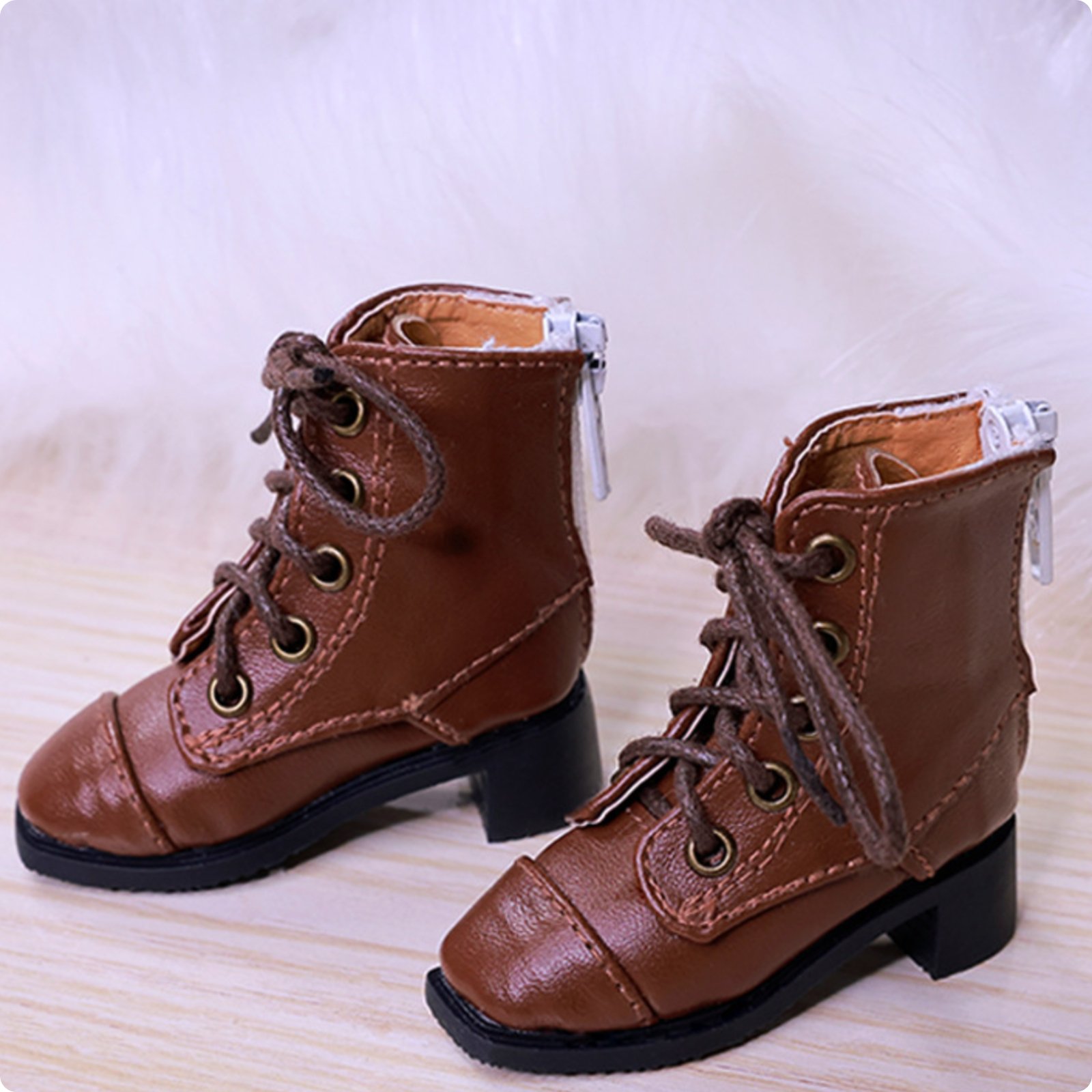 Bjd Stiefel Lederoptik Hochschaft-Puppenschuhe Robuste Sohle für Sammlung