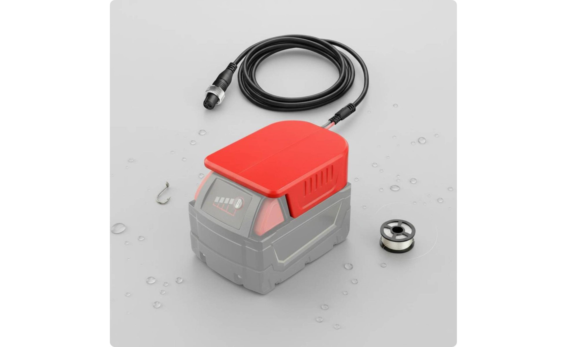 Câble Moulinet Électrique Compatible Batteries Lithium Cordon Moulinet de Pêche