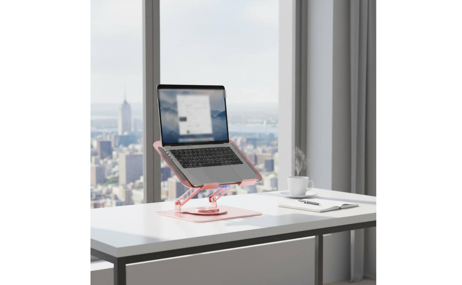 Aluminum Laptop Stand Multi Function Rotating Laptop Stand 360 Degree Rotation