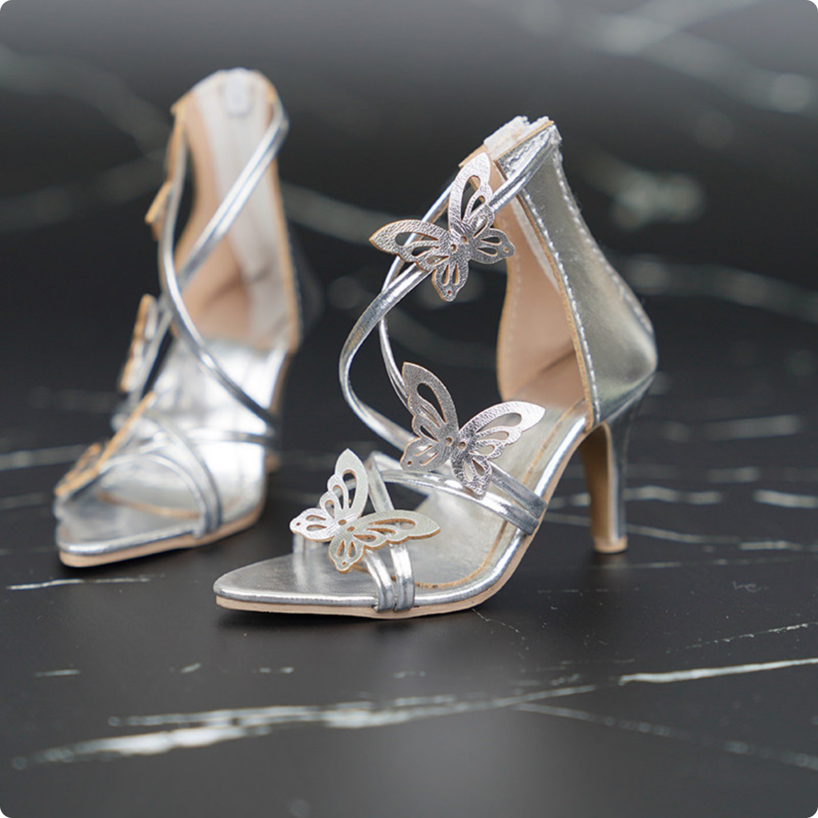 1/3 BJD Doll Shoes Easy to Wear BJD Doll Elevated Footwear Gilded