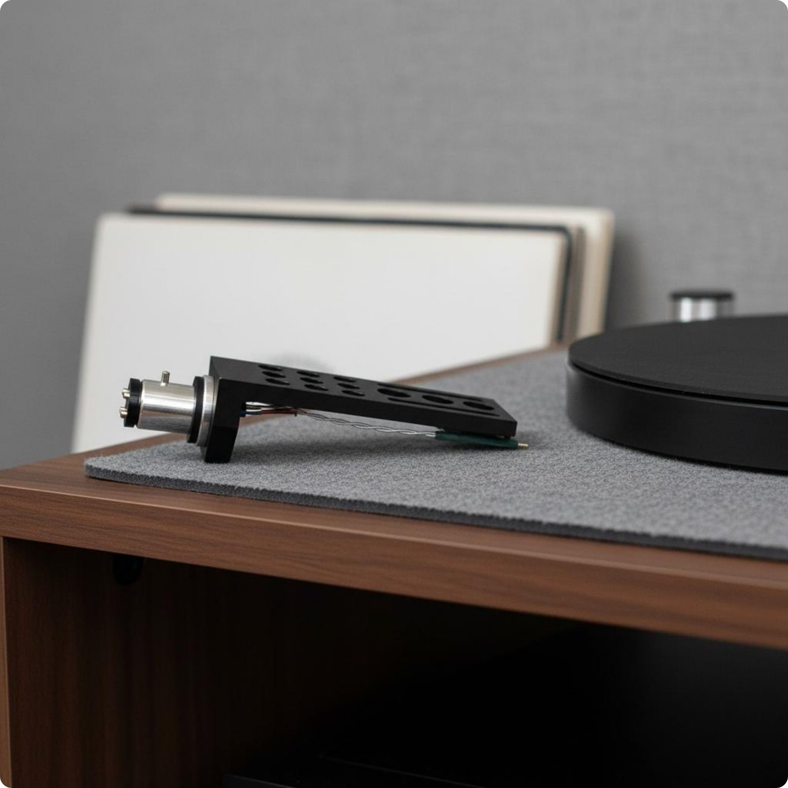 SME Headshell Magnetfrei Aluminium-Headshell Silberkabel für High-fidelityFans