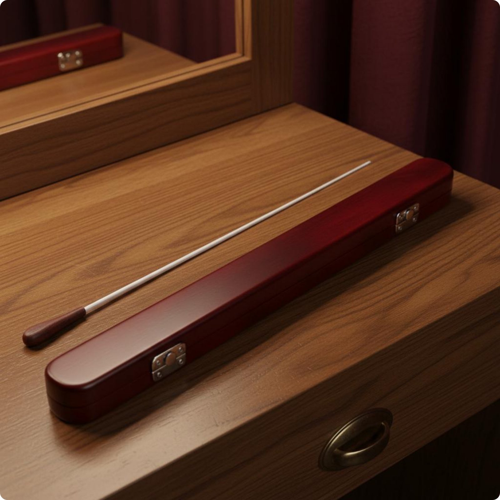 Dirigentenstab mit Etui Sturdy Dirigierstab aus Holz Glatte Oberfläche