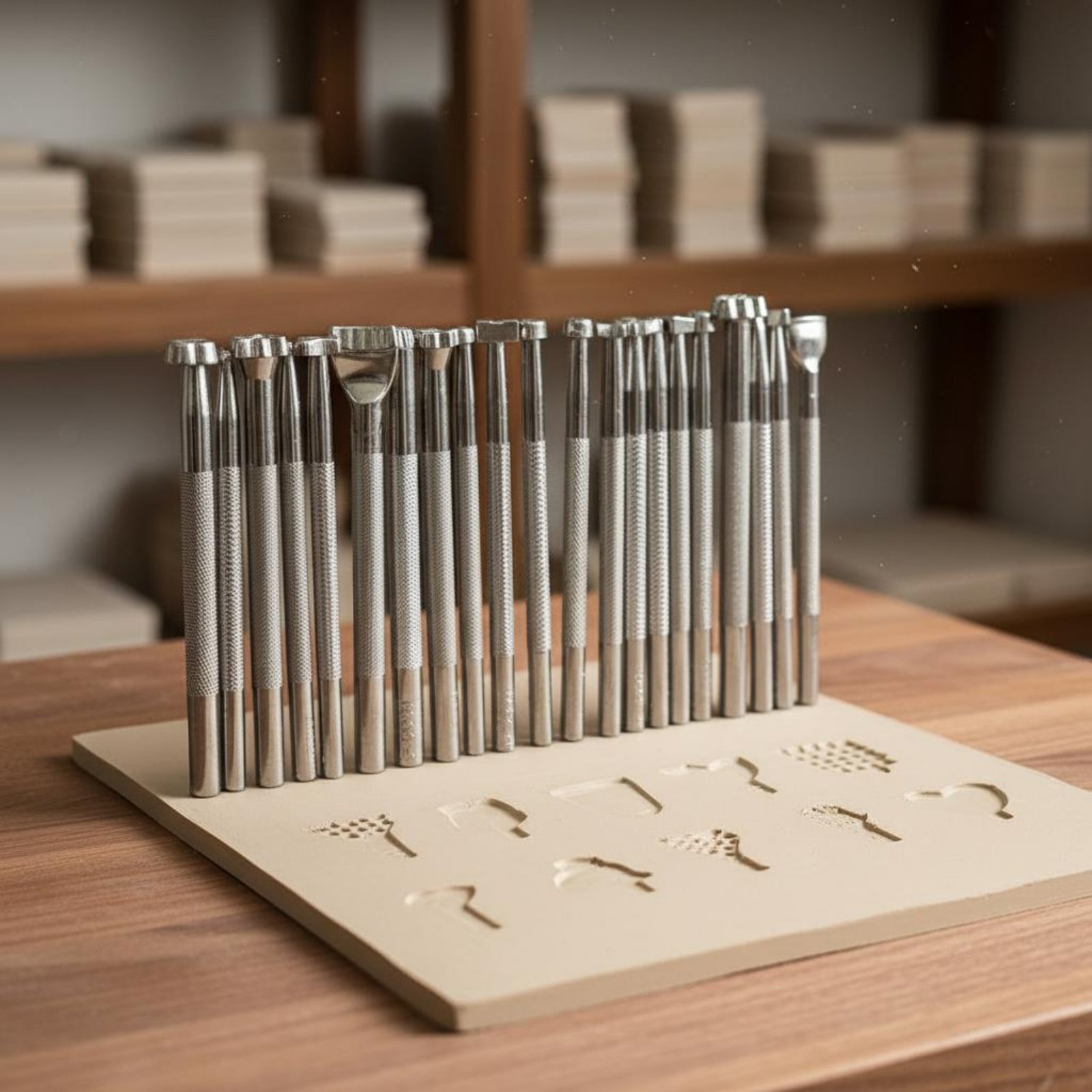 20 PIECES CERAMIC Stamping Tool Set Detailed Patterns Art Supply ...