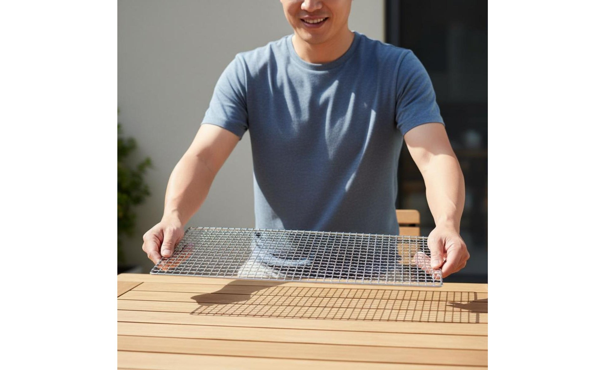 Mesh Grilling Rack Net Heat-Resistant Wire Barbecue Grate Easy to Clean for Bbq