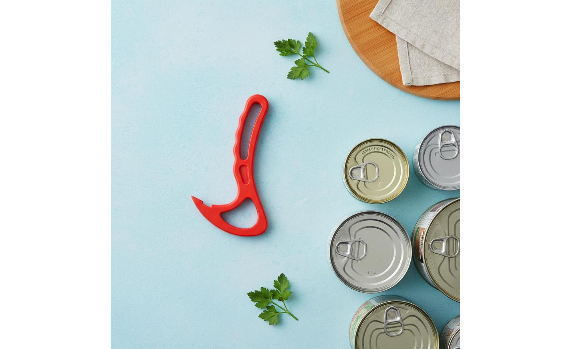 Pull-Tab Opener Protects Nails Pull Tab Can Opener Plastic Handle for Travel