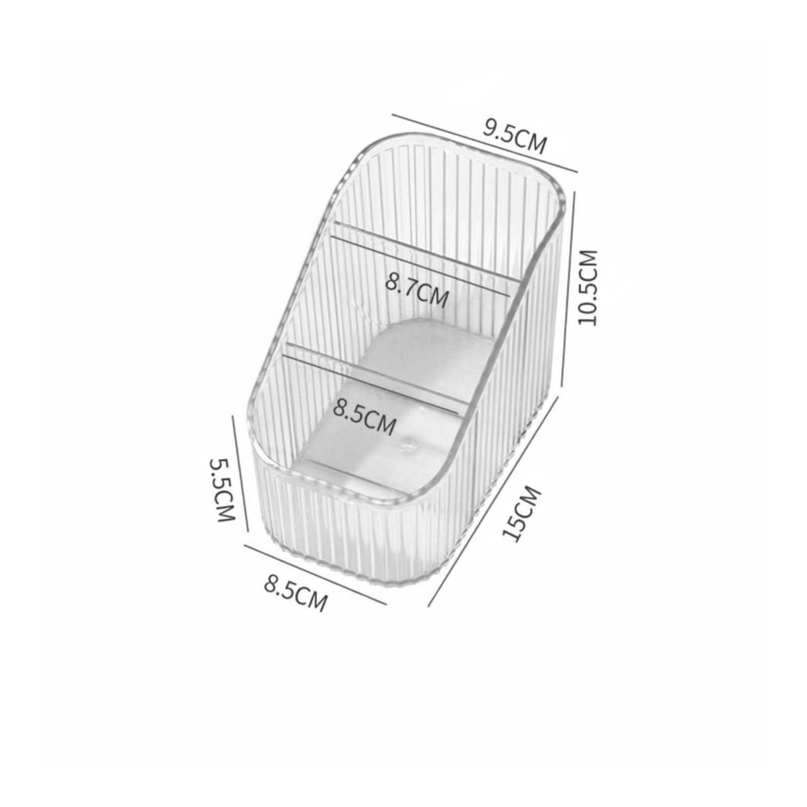 With Lid Acrylic Eyelash Storage Box Transparent Lash Extension Organizer Dust-Proof Dustproof Lash Organizer Compartmentalized for Beauty Salon Workers, Vanity Table