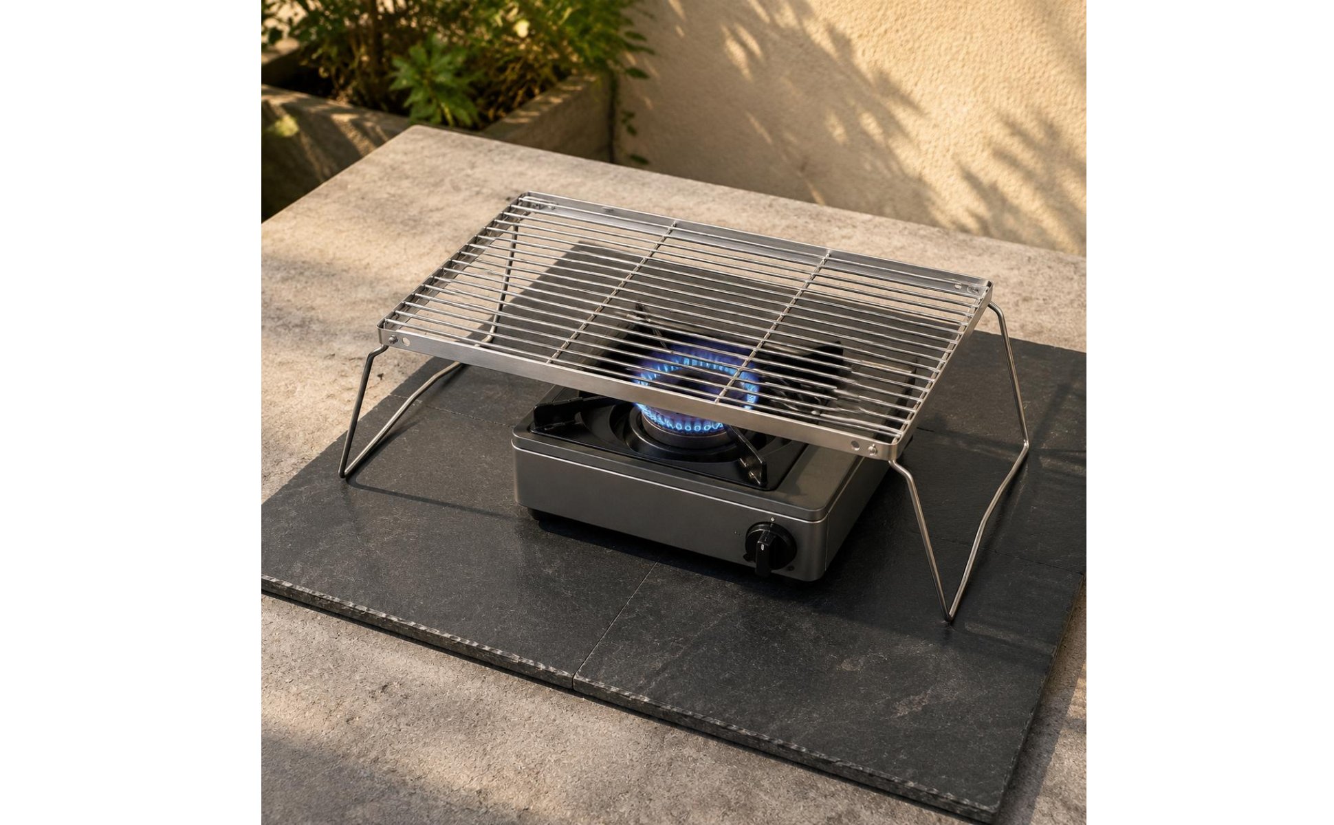 Folding Grill Rack Multi-Purpose Stainless Steel Grill Rack Collapsible