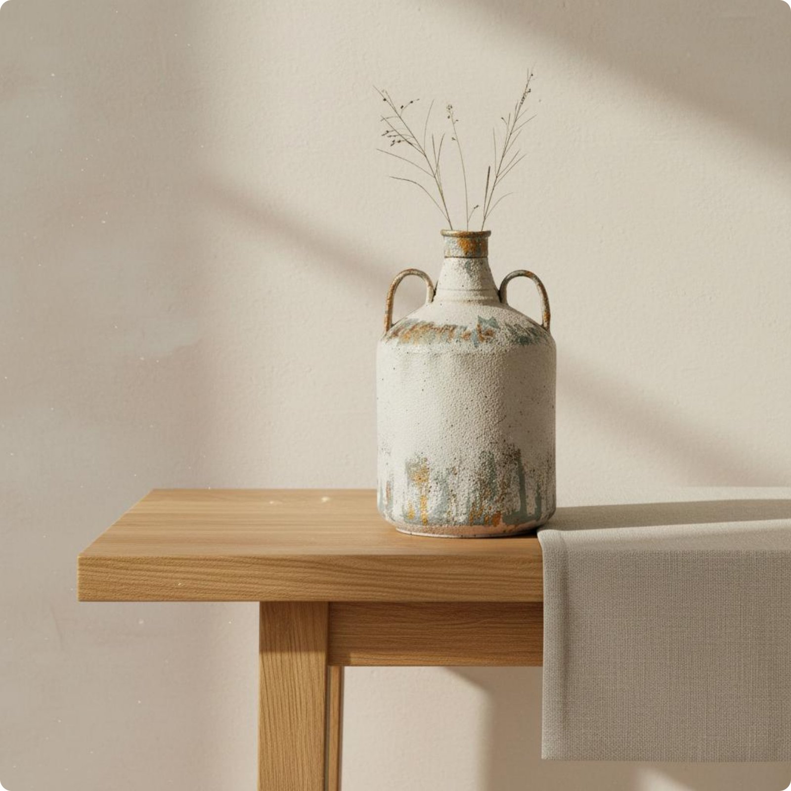 Weathered Elegance Planter Vintage Design Rustic Vase Distressed Finish