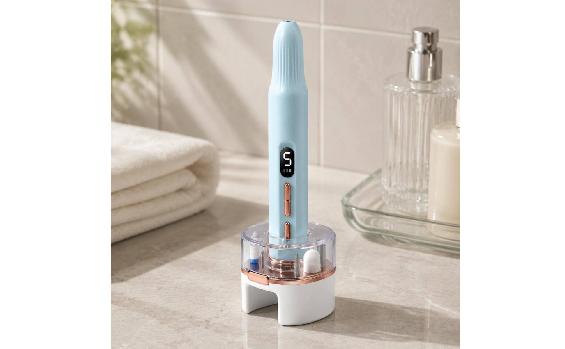 Portable Rechargeable Nail Grinder Forward and Counter-Rotation Rotation Nail