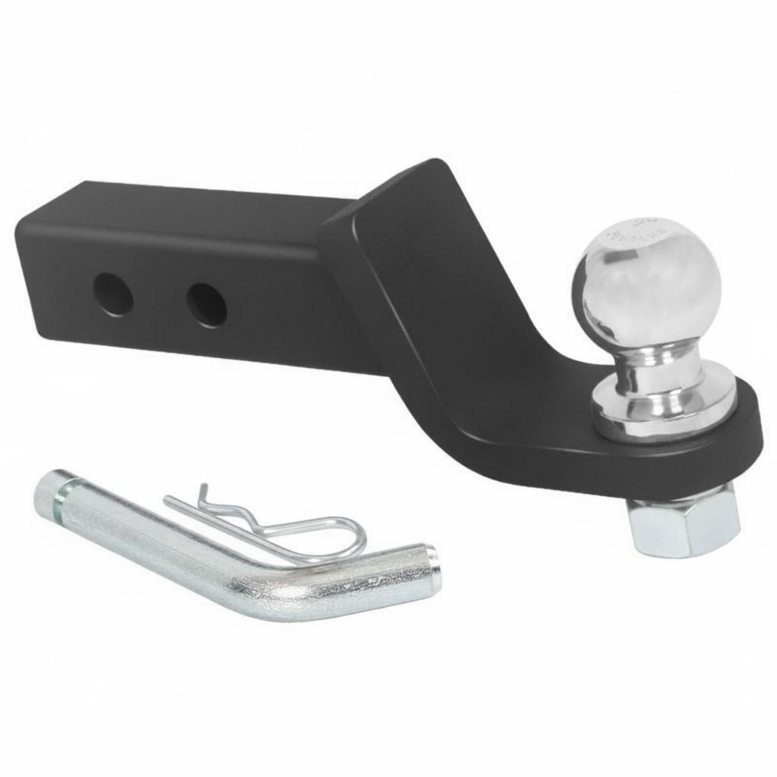 Universal Fit Hauling Hitch Adapter Heavy Duty Hitch Ball Mount Corrosion-Resistant Tow Bar Adapter Powder-Coated for Towing