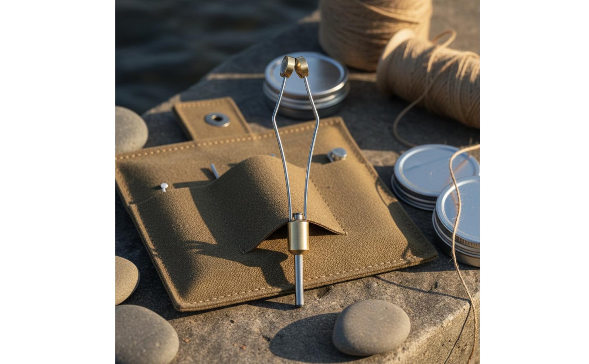 Fly Tying Spool Tool Even Line Release Brass Fly Tying Bobbin Wear-Resistant