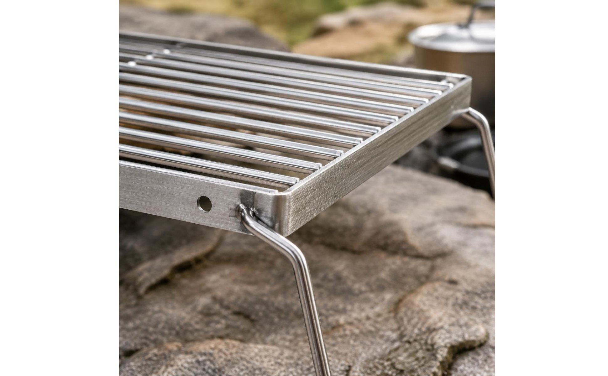 Folding Grill Rack Multi-Purpose Stainless Steel Grill Rack Collapsible