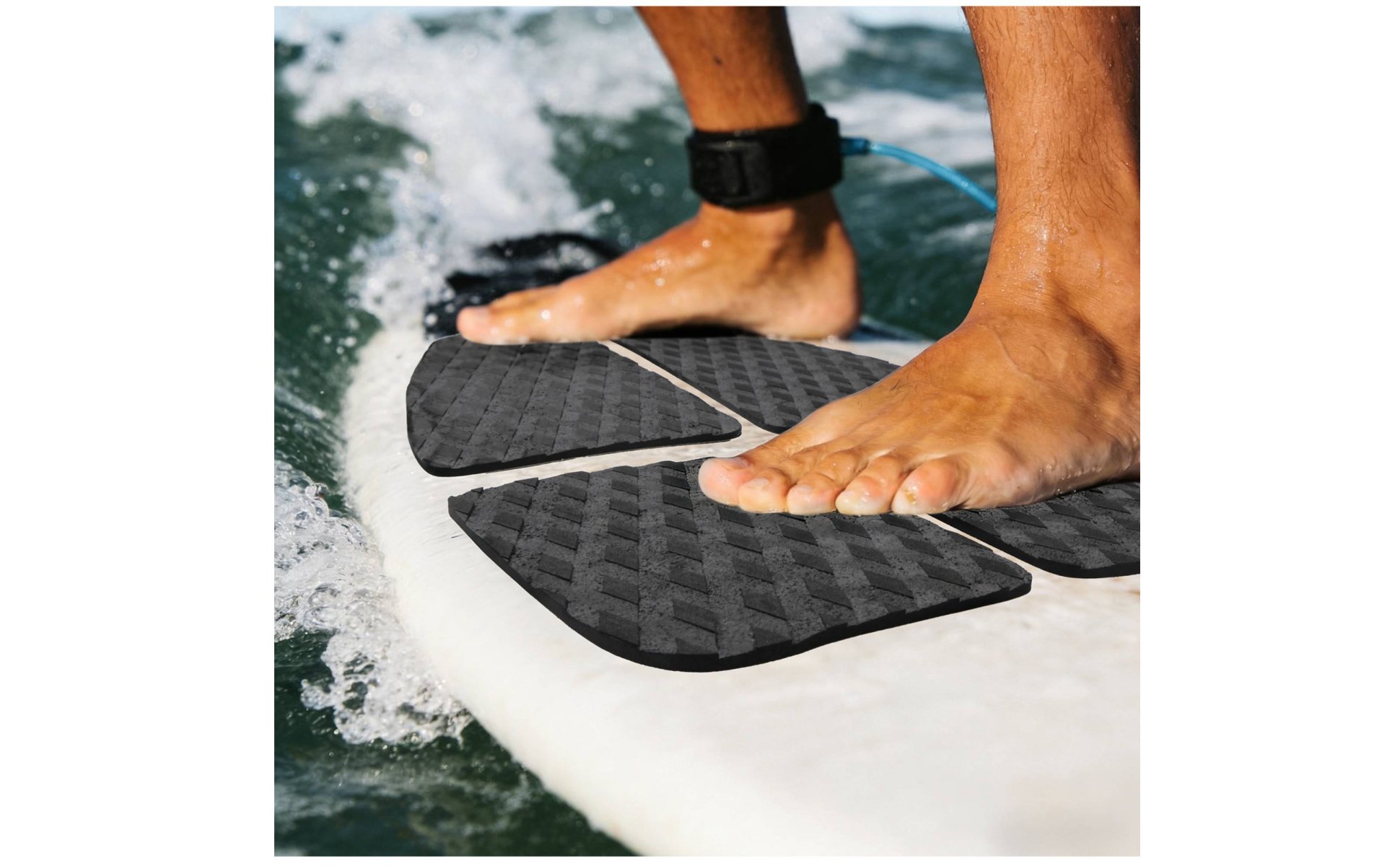 3 Pieces Paddle Board Traction Pad Cushioning Surfboard Traction Pad for Surfing