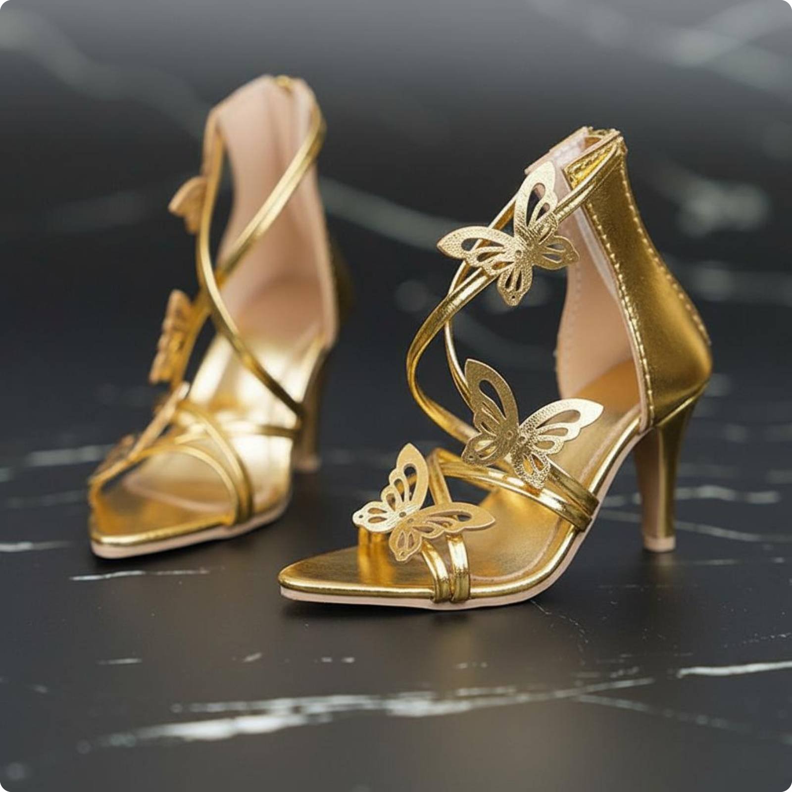 1/3 BJD Doll Shoes Photography Ready BJD Doll Elevated Footwear Strappy