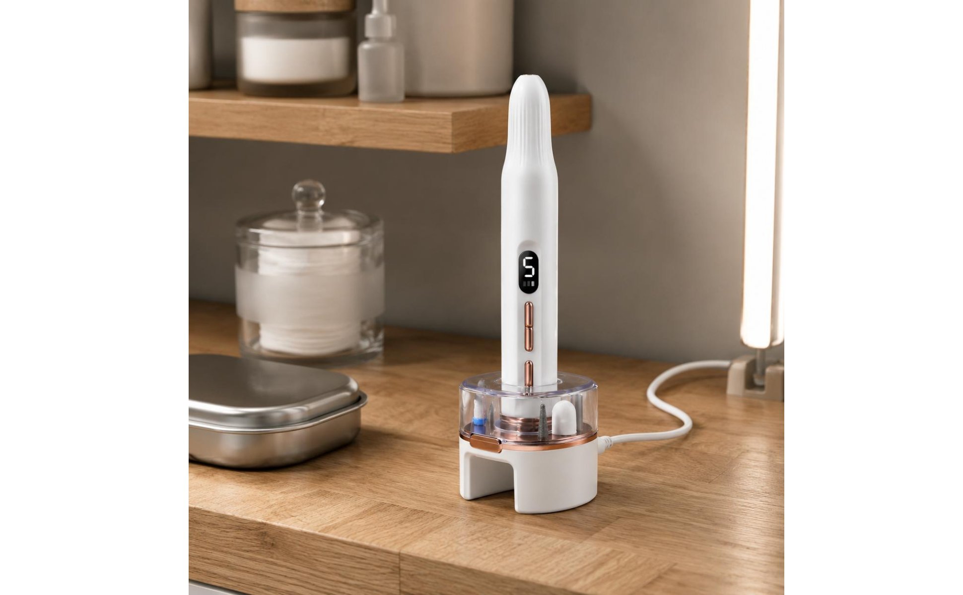 Portable Rechargeable Nail Grinder Forward and Counter-Rotation Rotation Nail