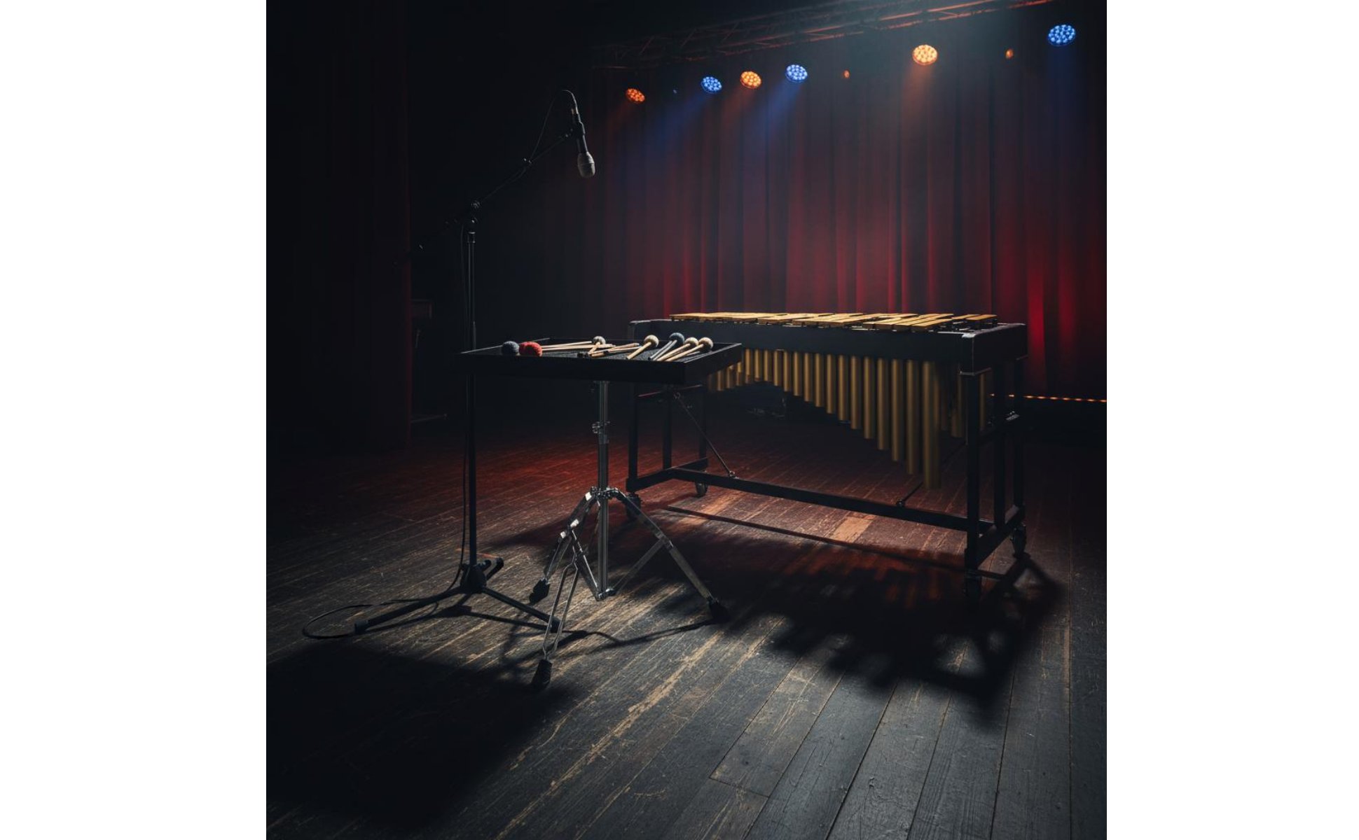Percussion-Ablagetisch mit Ständer Multifunktional Marimba-Schlägelablage