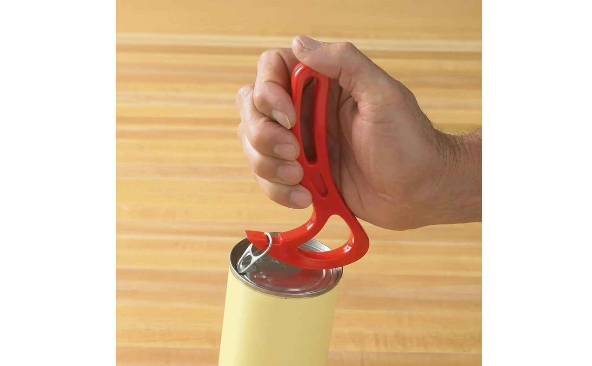 Pull-Tab Opener Protects Nails Pull Tab Can Opener Plastic Handle for Travel