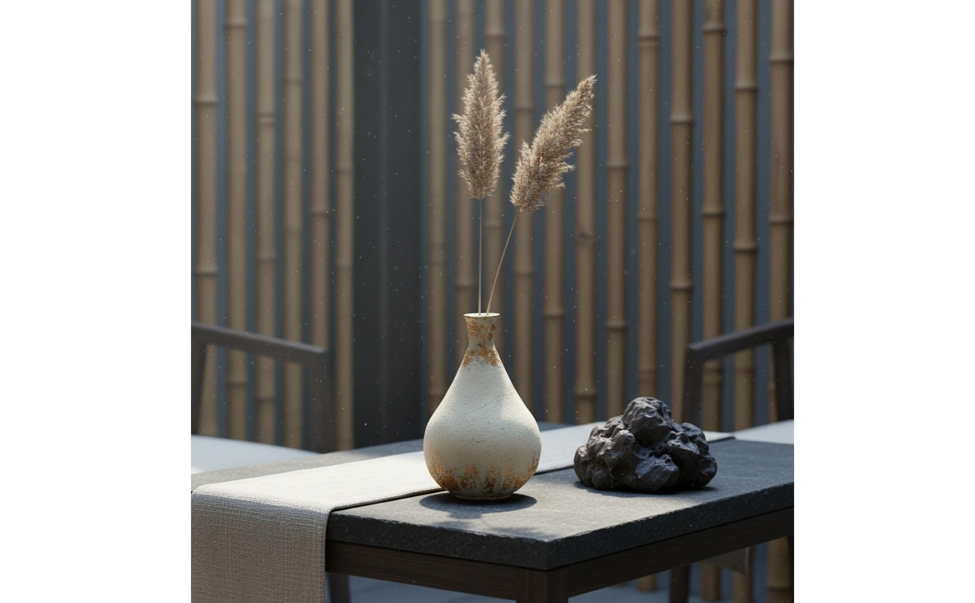 Flower Vase Wabi Sabi Decorative Vase New Chinese Design for Guesthouse, Bar