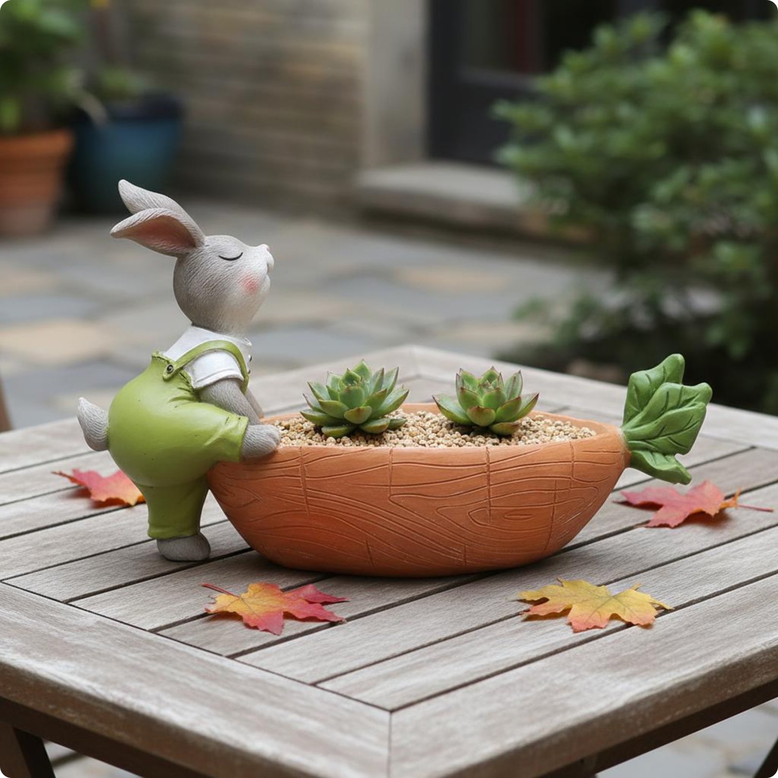 Hasen-Sukkulententopf aus Kunstharz Hasen-Blumentopf Tischdekoration für Garten