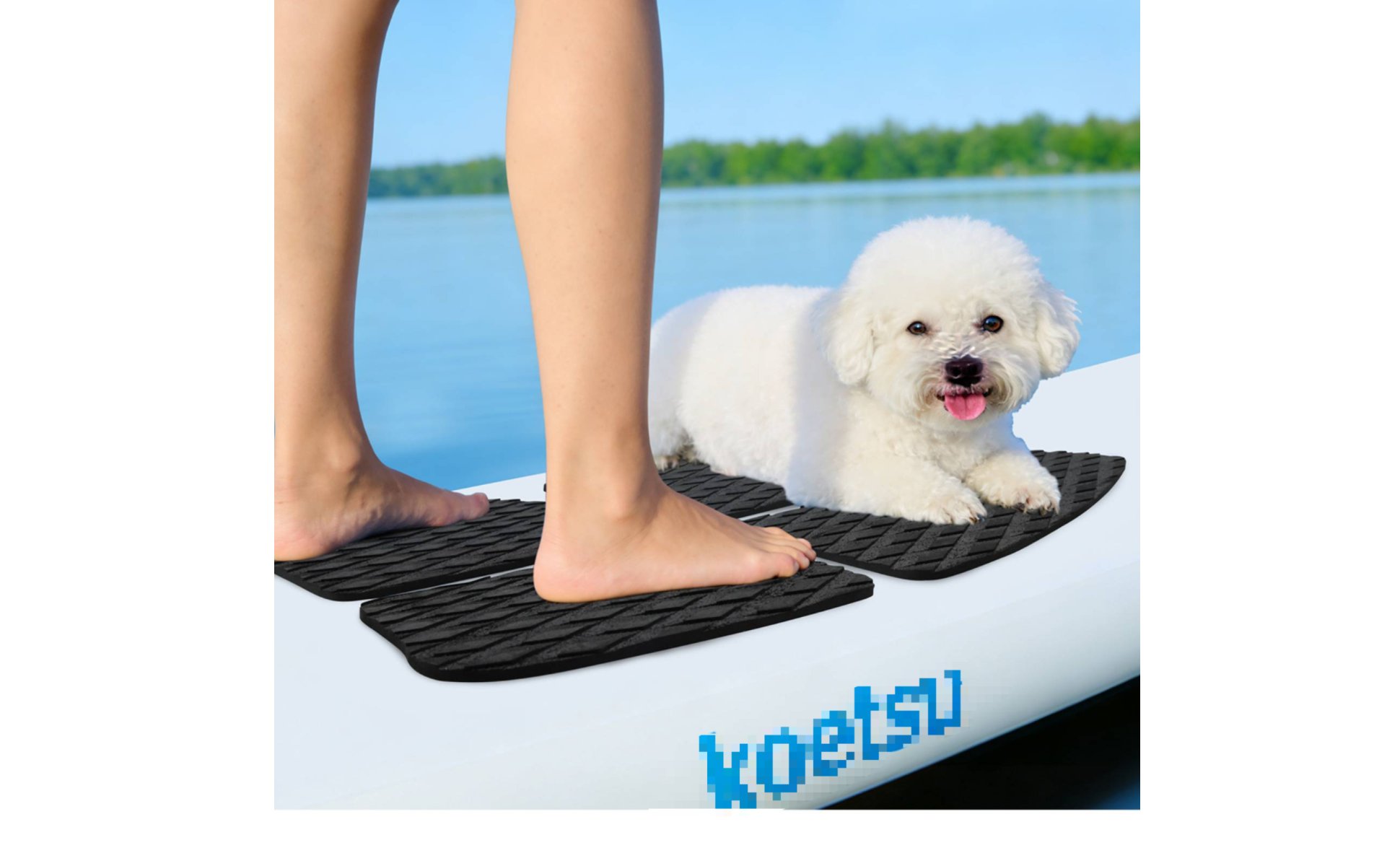 3 Pieces Paddle Board Traction Pad Cushioning Surfboard Traction Pad for Surfing