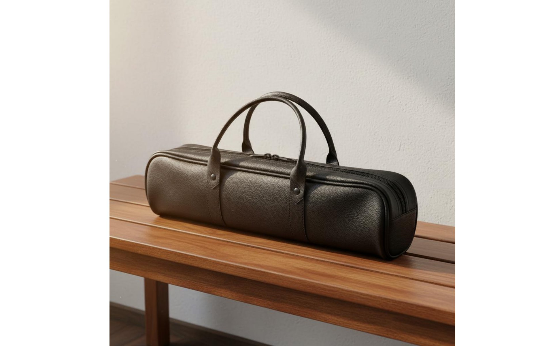 16 Hole Flute Holder Leather Flute Bag Set Shielded for Performance, Practice