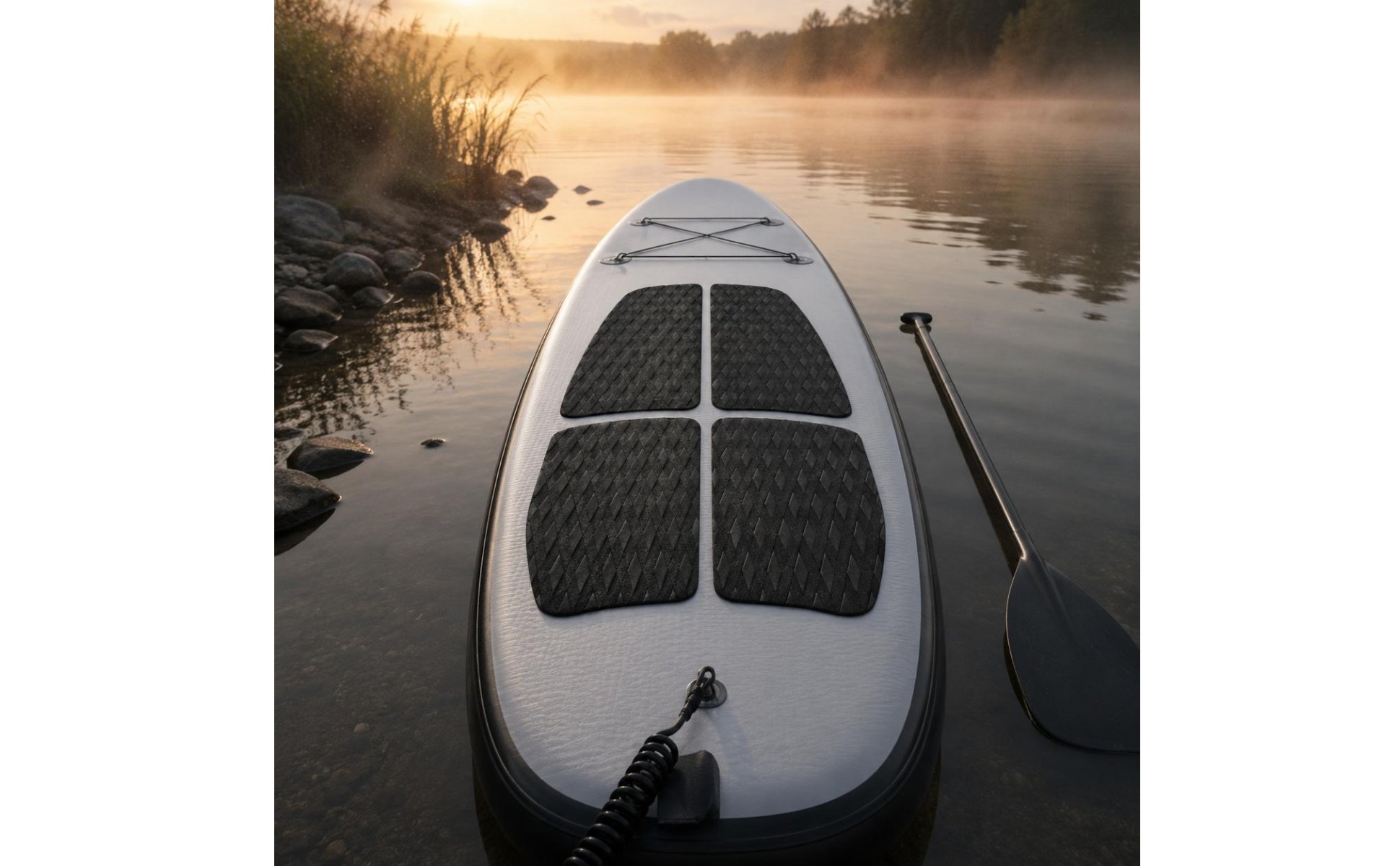 3 Pieces Paddle Board Traction Pad Cushioning Surfboard Traction Pad for Surfing