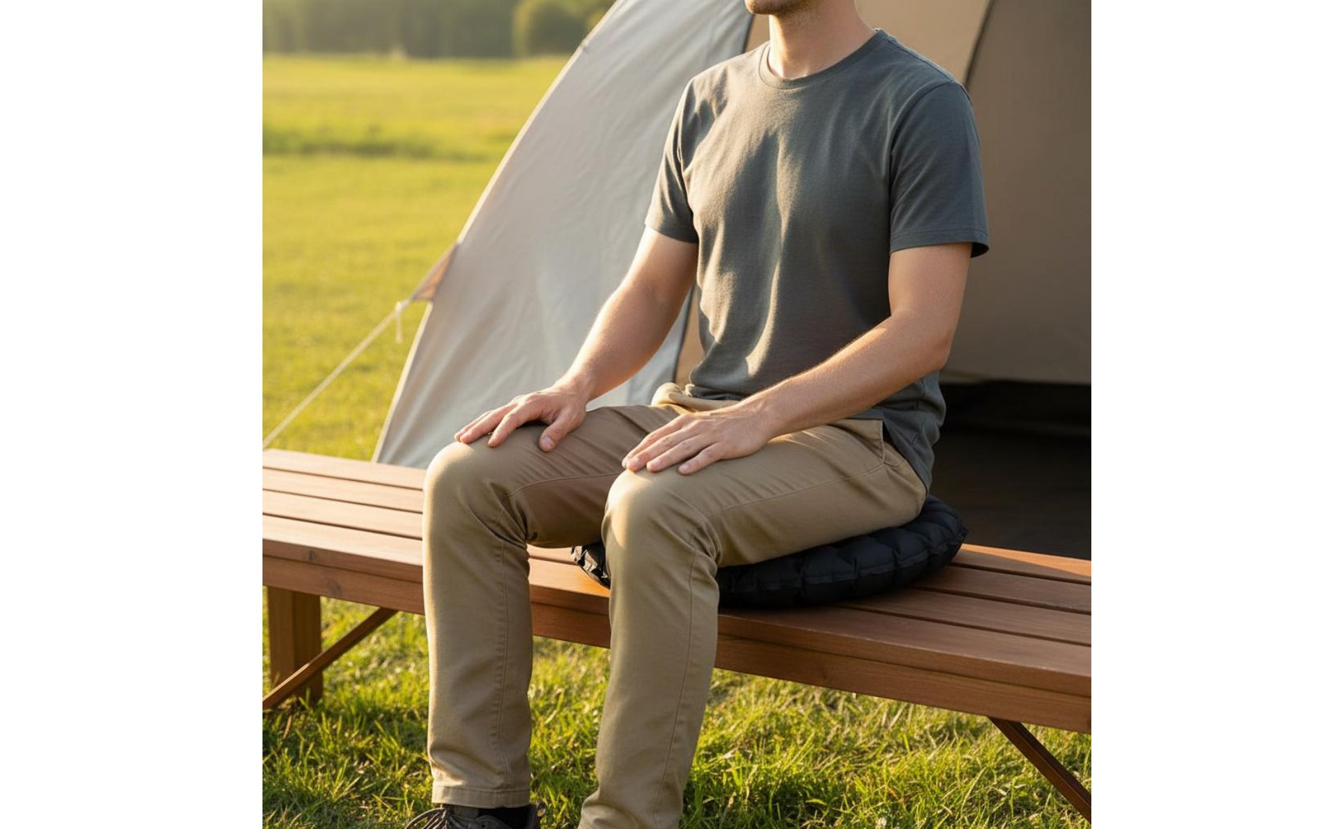 Inflatable Camping Pad Lightweight Inflatable Seat Pad Small