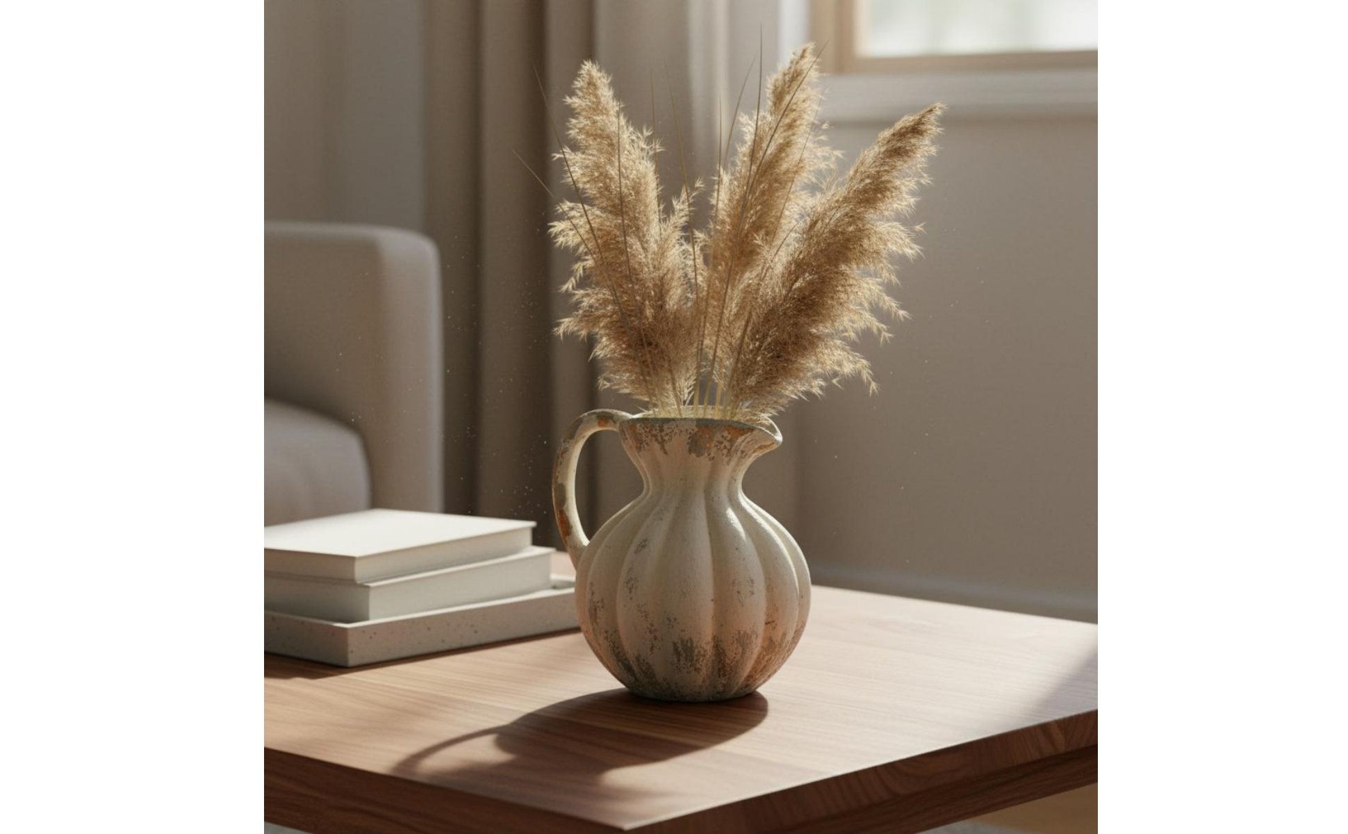 Artisanal Aesthetic Vase Handmade Look Textured Pottery Vase Distressed Finish