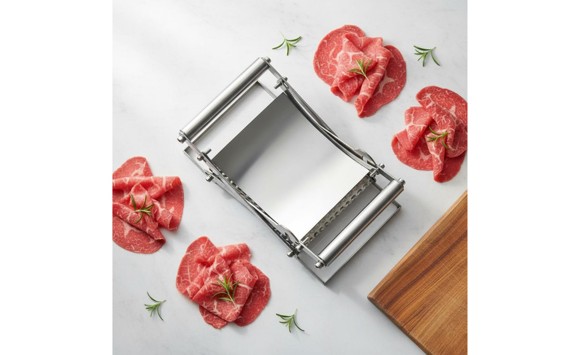 Manual Meat Tenderizer Easy to Clean Meat Flattening Press Stainless Steel