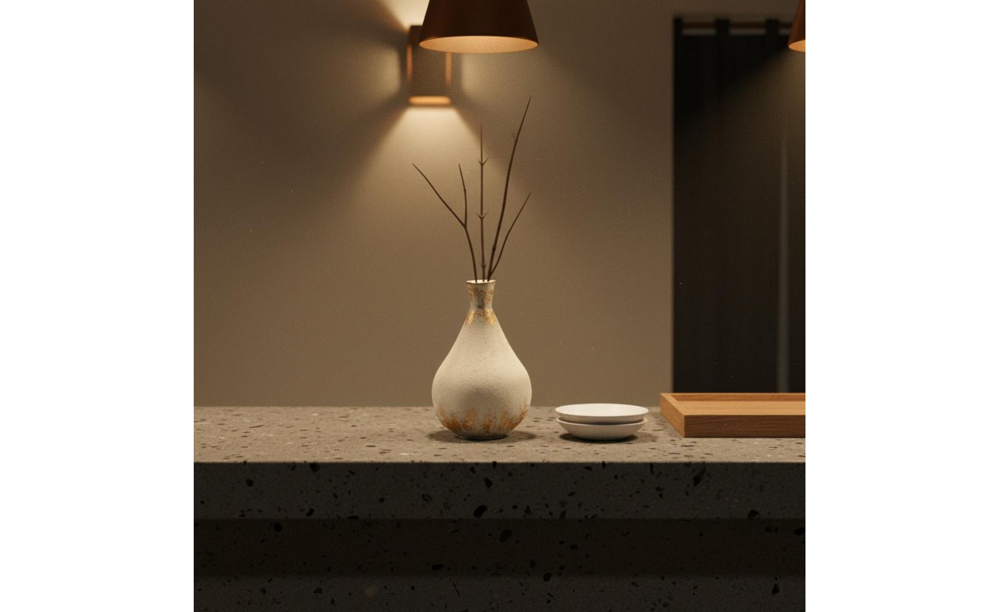 Flower Vase Wabi Sabi Decorative Vase New Chinese Design for Guesthouse, Bar