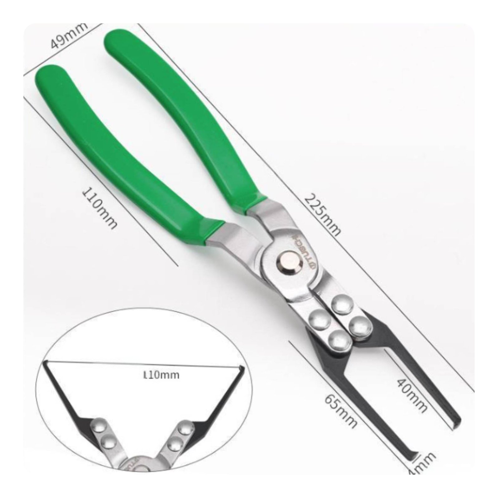 Offset Handle Fuse and Relay Pliers Thin Tip Design Relay Fuse Puller Sturdy Grip Electrical Remover High Carbon Steel for Mechanics, Car Repair Shop, Garage