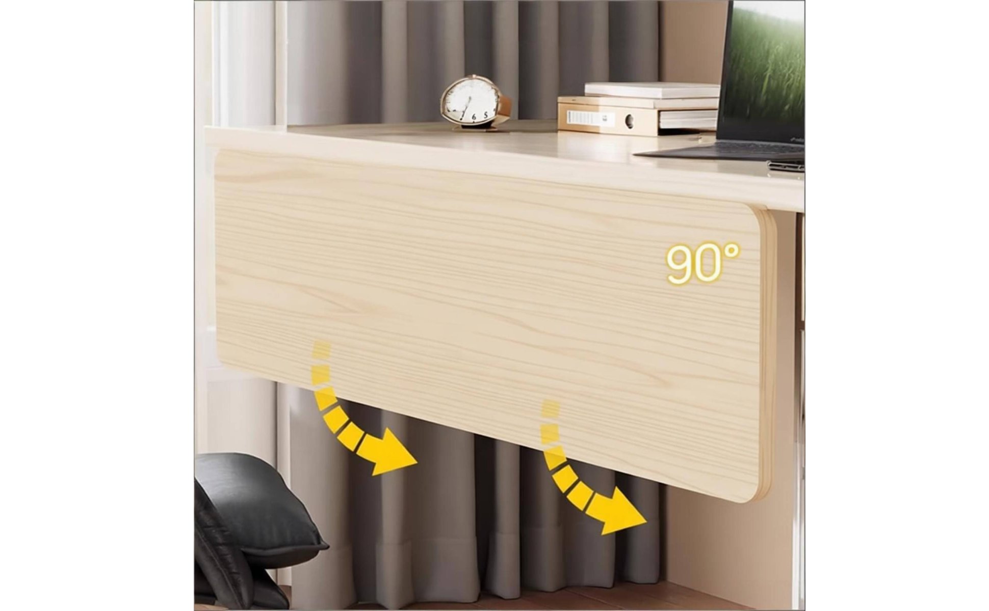 Folding Desk Extender Foldable Desktop Extension Board Extendable