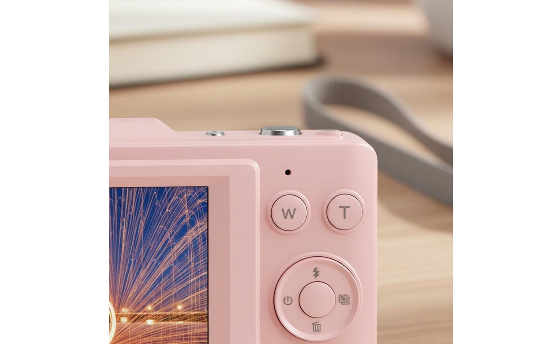 Appareil Photo Selfie Flash Intégré Appareil Photo à Zoom Optique Écran Arrière