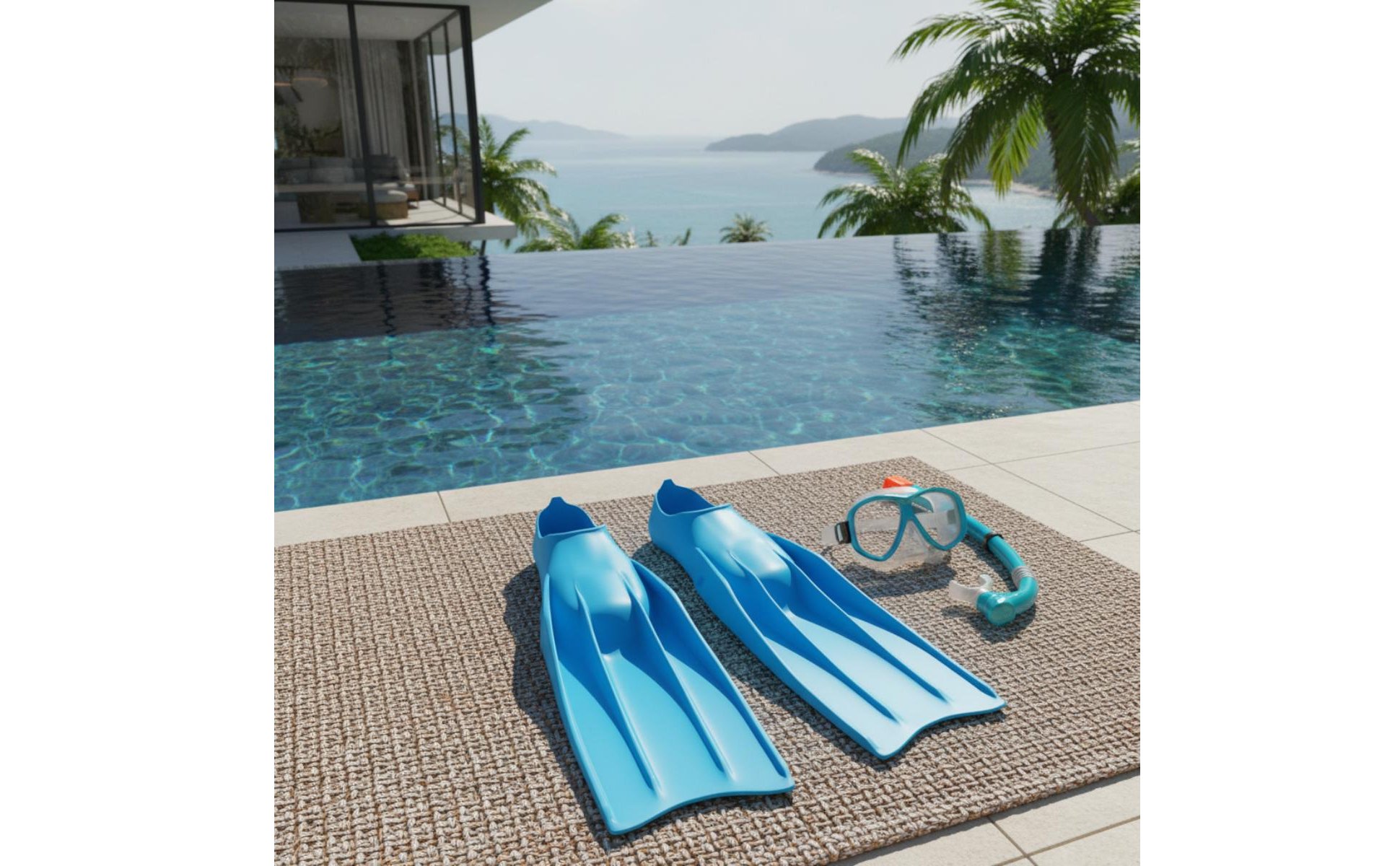 Freediving Fins High Propulsion Effectiveness Long Blade Fins Full Foot Pocket