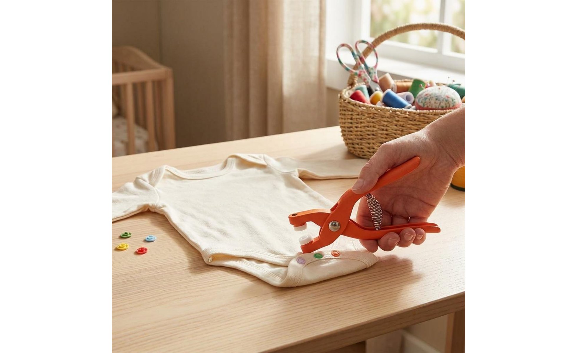 No-Sew Snap Installer Easy Install Prong Snap Tool Set Baby Clothes Friendly