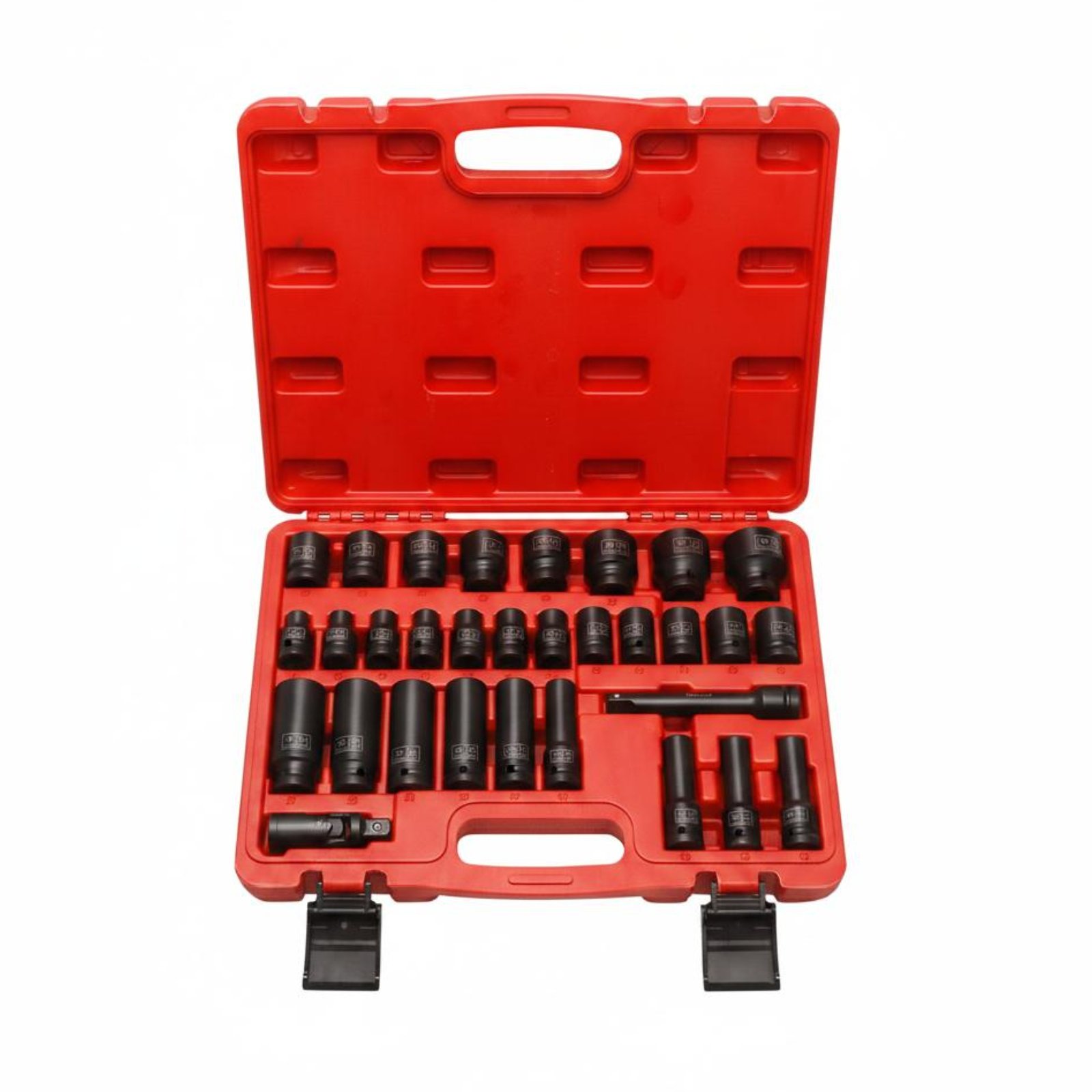 31 Pieces 1/2 Inch Impact Wrench Combo Space-Saving Air Impact Socket Kit Easy to Store Workshop Gear for Mechanics