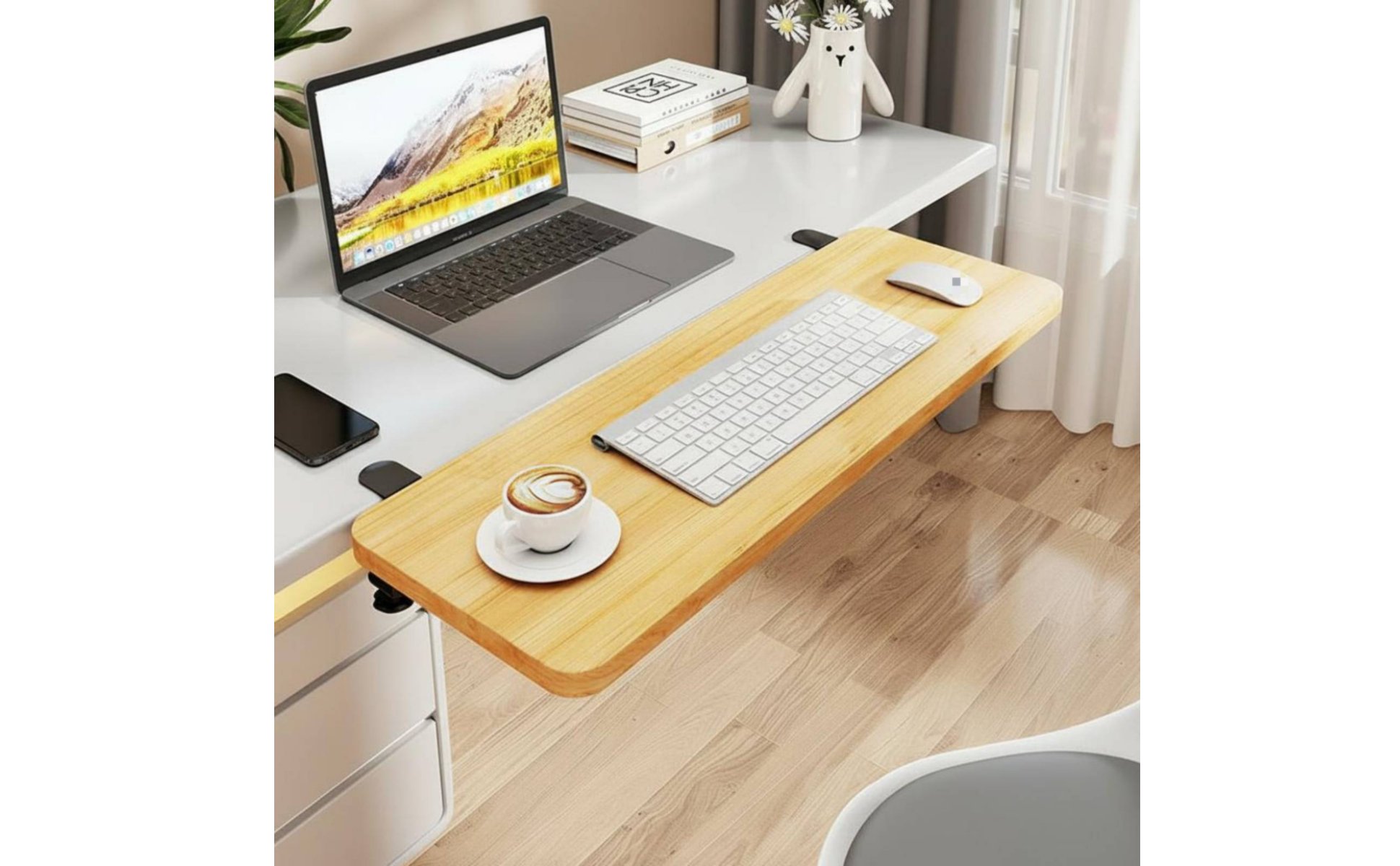 Folding Desk Extender Foldable Desktop Extension Board Extendable