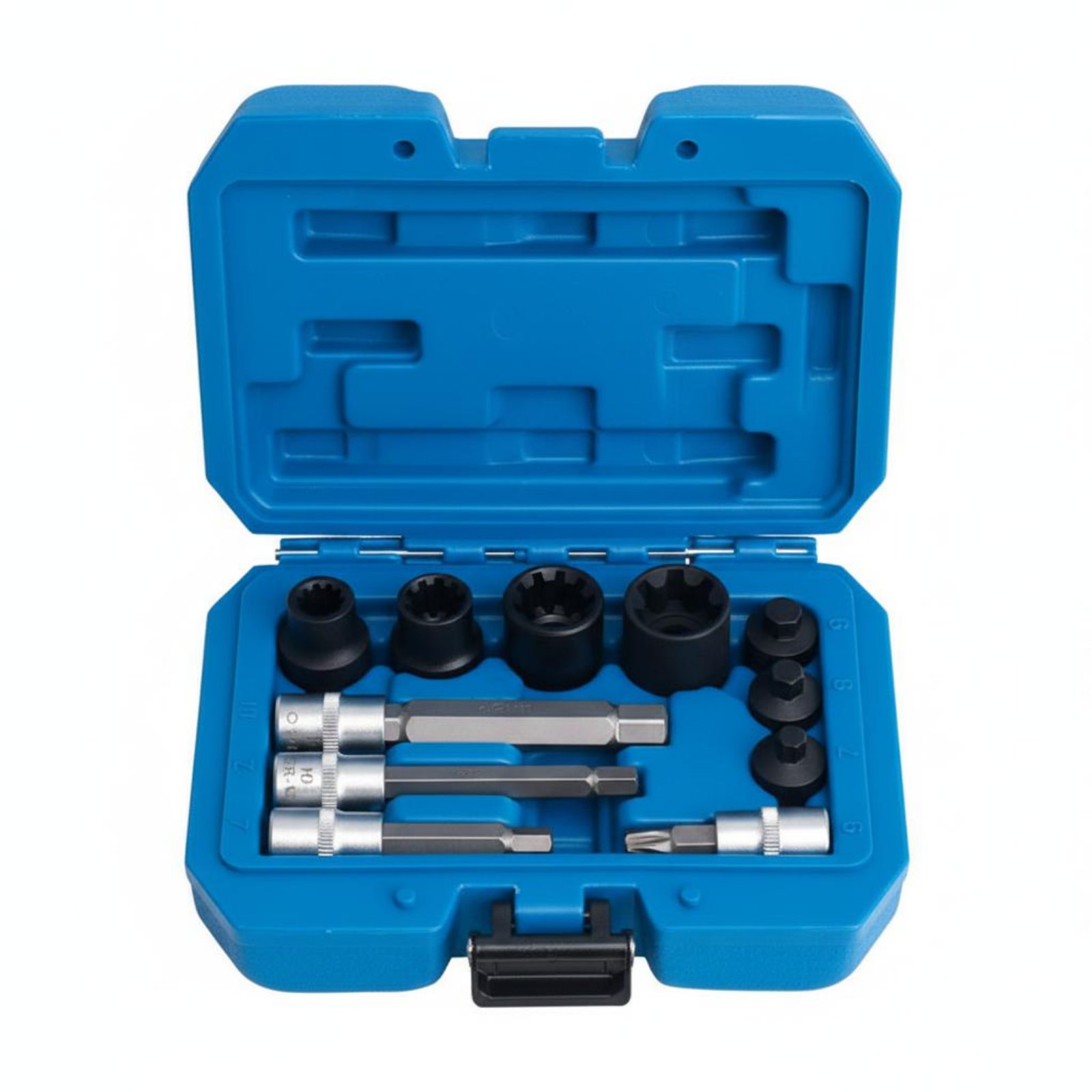 11 Pieces Hex Groove Socket Set Assorted Sizes Sockets Brake Screw Remover Easy Removal Brake Caliper Tool Set for Mechanics, DIY Car Repair