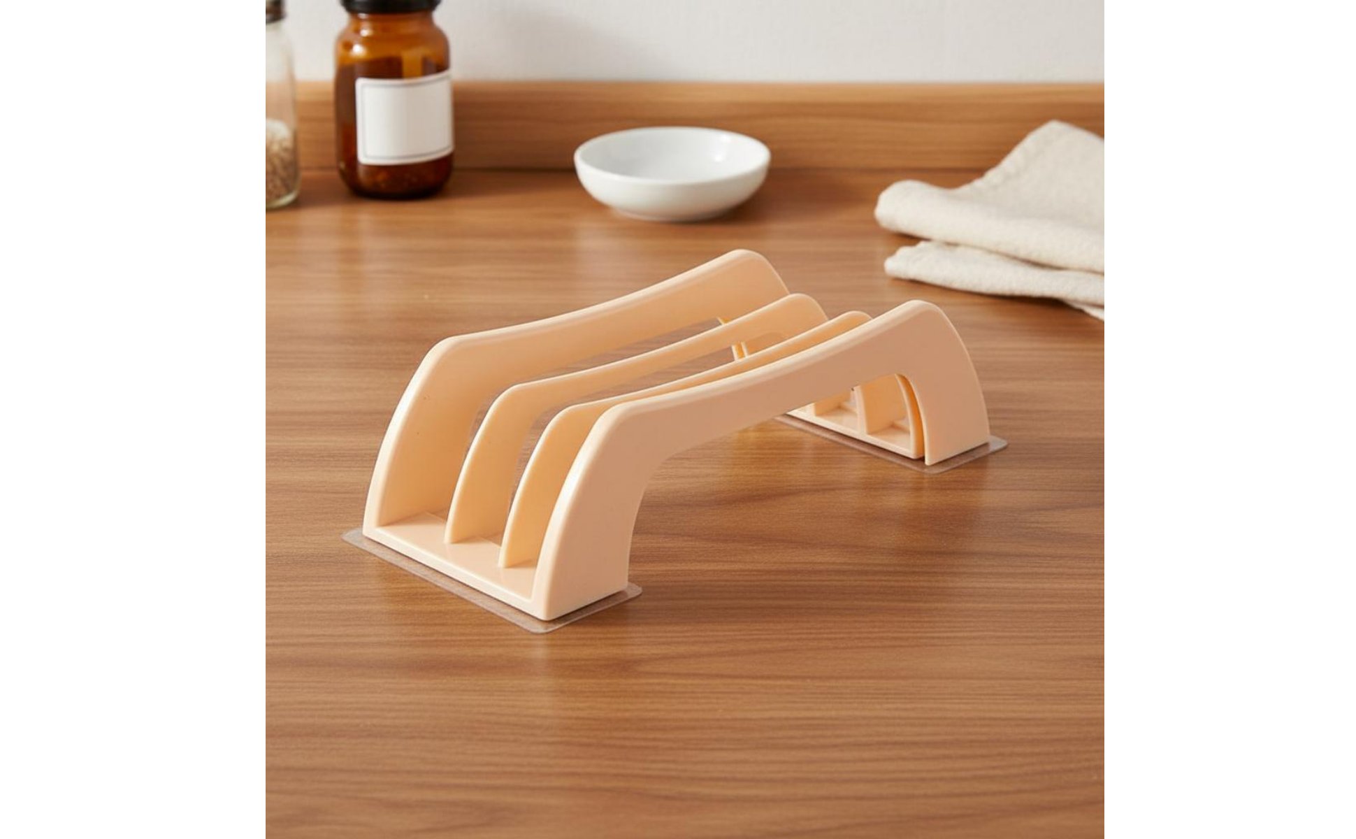 3 Slot Chopping Board Organizer Ventilated Board Holder