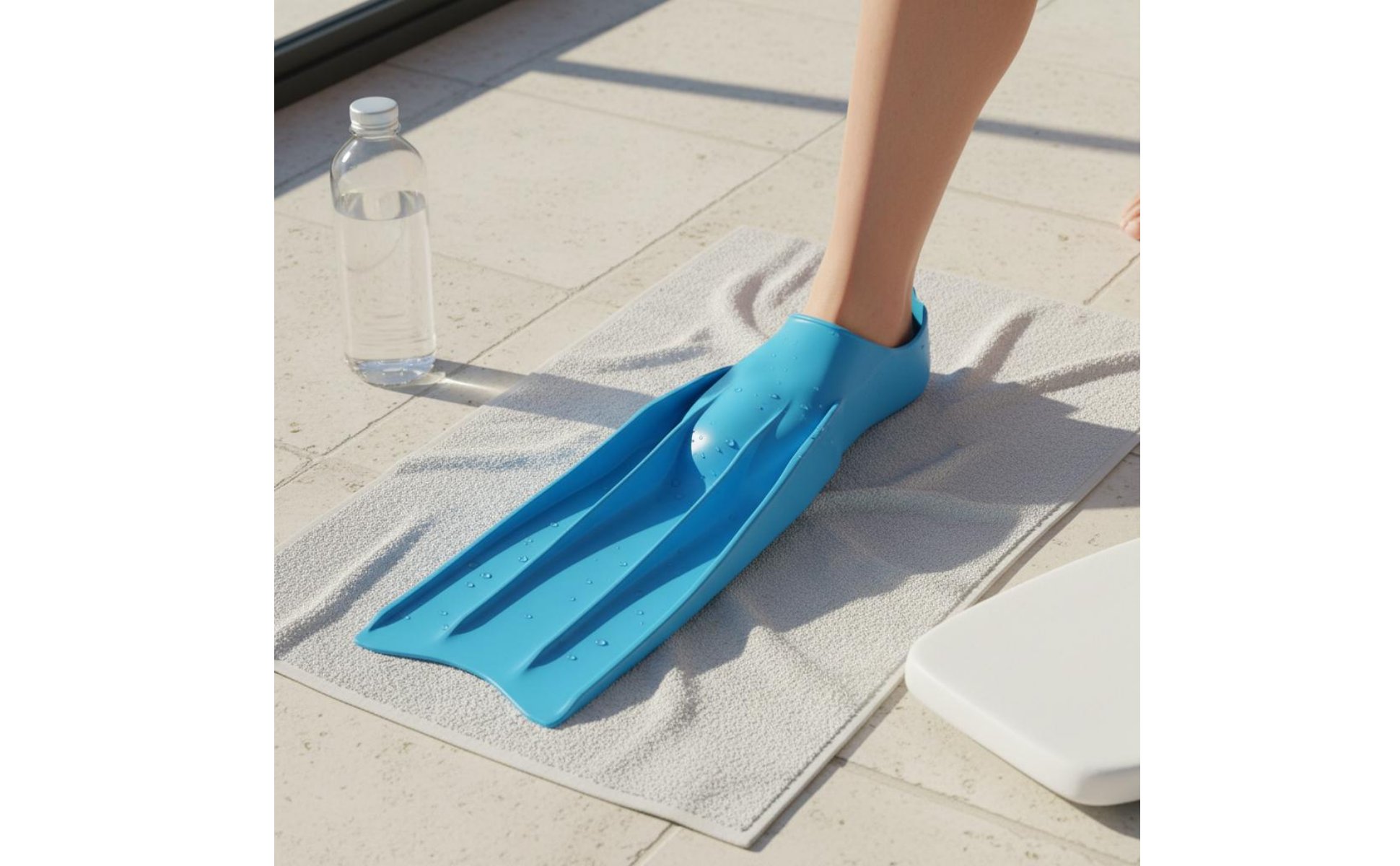 Freediving Fins High Propulsion Effectiveness Long Blade Fins Full Foot Pocket