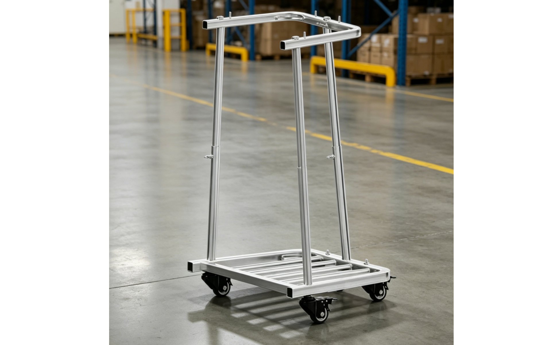 Stainless Steel Bag Holder Frame Mobile Bag Filling Stand Hands-Unrestricted