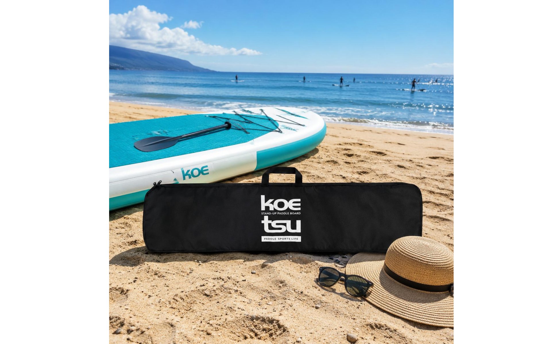 Three Section Paddle Bag Portable Double Ended Paddle Case Sturdy for Paddlers